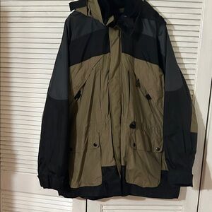 Men's Black and Tan Jacket